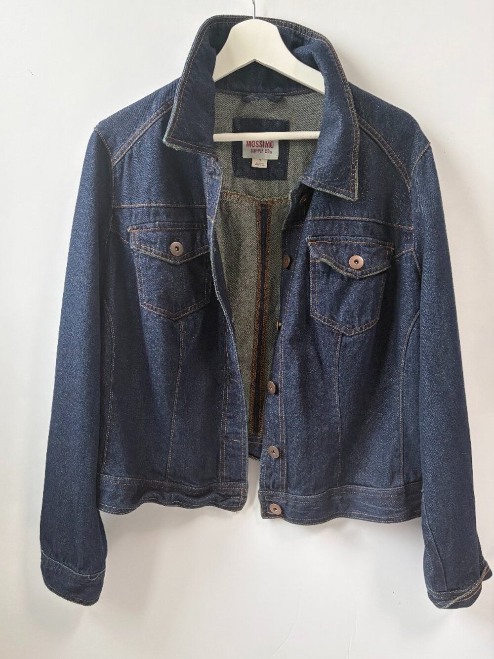 Mossimo Dark Denim Jacket, Size 1X, Like new, excellent condition